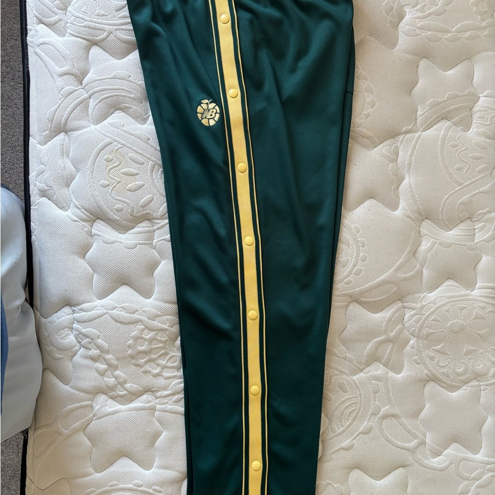 Aime Leon Dore x New Balance Green and Yellow Tearaway Sweatpants